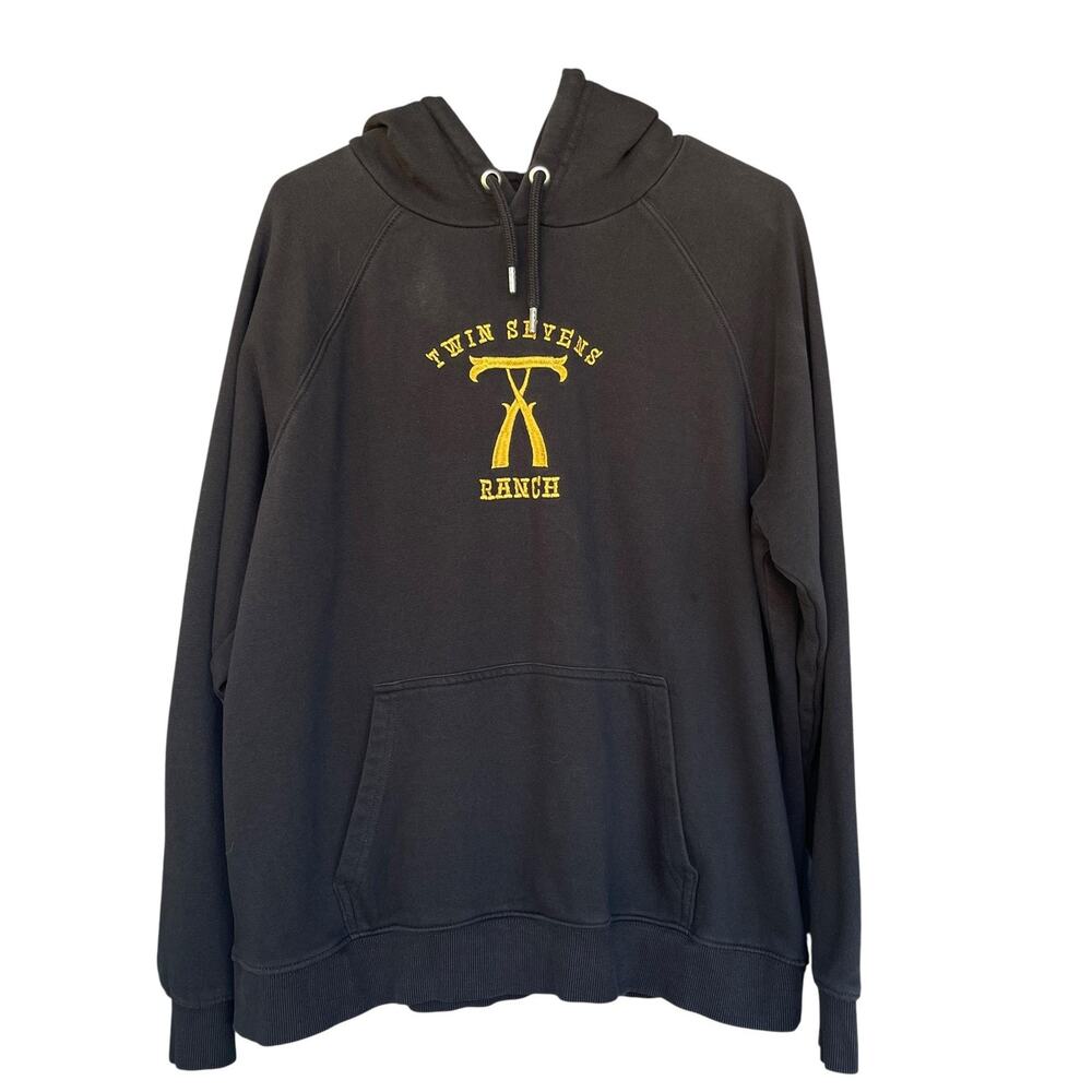 Twin‎ Sevens Ranch Hoodie Mens XL Western Graphic Pullover SOL'S Organic Cotton